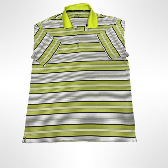 Nike Green and White Golf Polo Shirt dry fit size large - Picture 1 of 2